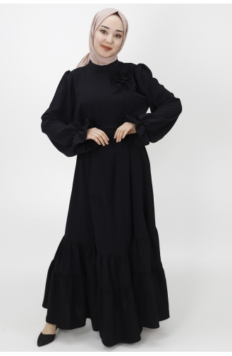 Robe Hijab Noir 1028-01
