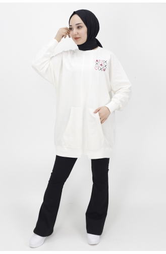 Ecru Sweatshirt 10207-02