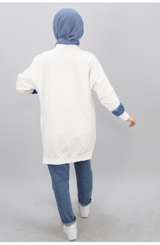 Ecru Sweatshirt 23012-01