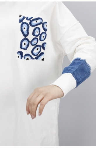 Ecru Sweatshirt 23012-01