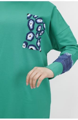 قميص رياضي أخضر حشيشي 23012-02
