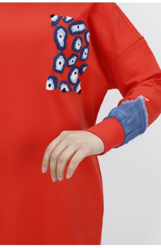 Orange Sweatshirt 23012-04