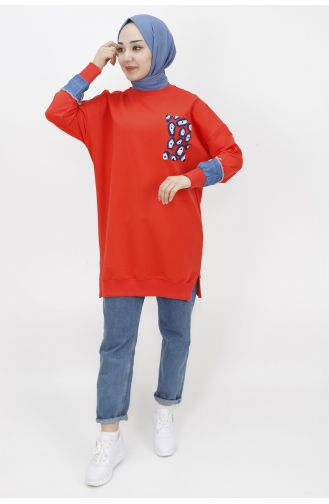 Orange Sweatshirt 23012-04