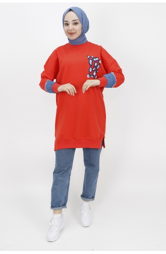 Orange Sweatshirt 23012-04
