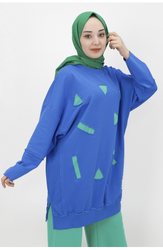 Saks-Blau Pulli 10251-03