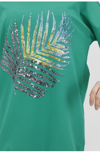 Sweatshirt Vert 23010-03