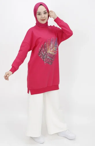 Sweatshirt Fushia 23010-05