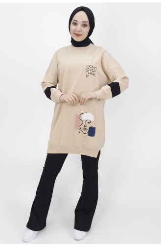 Beige Sweatshirt 23011-03