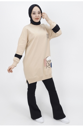 Beige Sweatshirt 23011-03