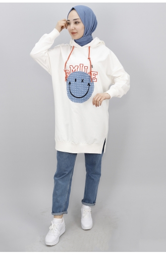 Ecru Sweatshirt 10230-01