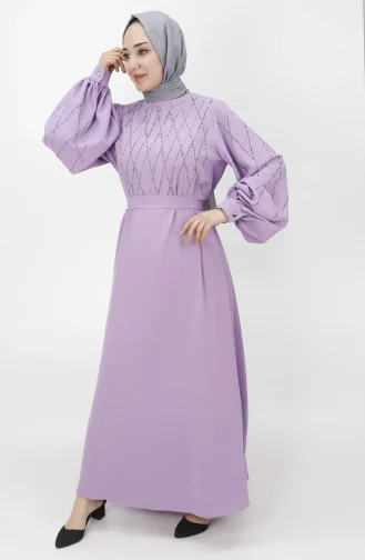 Habillé Hijab Lila 2041-01