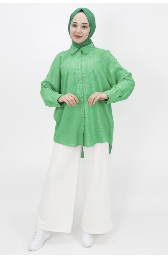 Green Overhemdblouse 10245-03