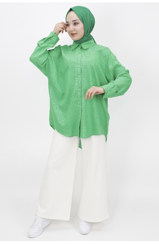 Green Overhemdblouse 10245-03