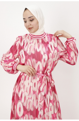 Robe Hijab Fushia 1033-01