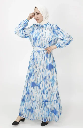 فستان أزرق 1033-02