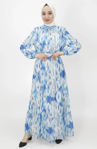 فستان أزرق 1033-02