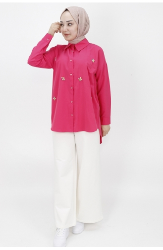 Fuchsia Overhemdblouse 7116-01