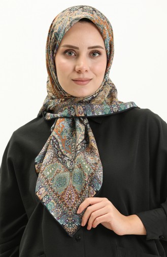 Minelli Soft Scarf 11212-15 Mustard Green 11212-15