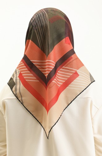 Minelli Soft-Schal 2024-02 Khaki Orange 2024-02