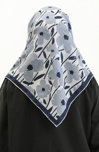 Minelli Soft Scarf 2025-04 Navy Blue İce Blue 2025-04