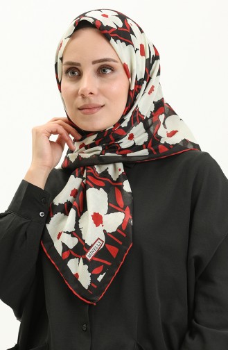 Minelli Soft Scarf 2025-05 Cream Red 2025-05