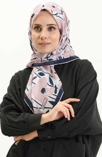 Minelli Soft Eşarp 2025-06 Pudra Lacivert