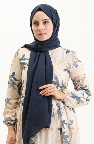 Soft Cotton Shawl 2000-43 Dark Navy Blue 2000-43