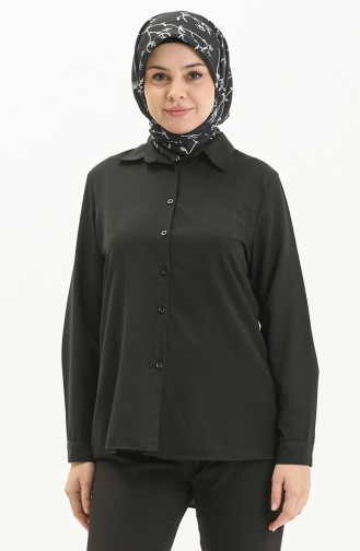 Black Overhemdblouse 6420