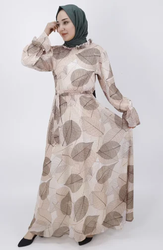 Robe Hijab Beige 400-01