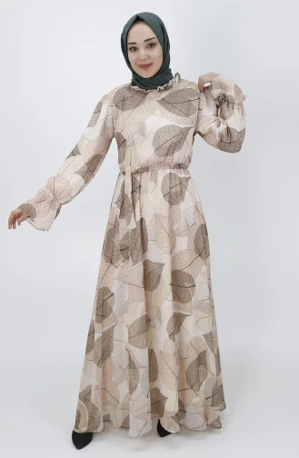 Robe Hijab Beige 400-01