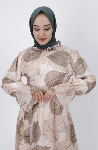 Robe Hijab Beige 400-01