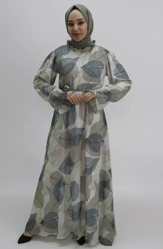Robe Hijab Vert noisette 400-03