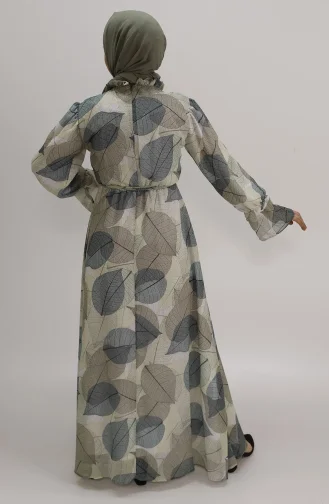 Robe Hijab Vert noisette 400-03