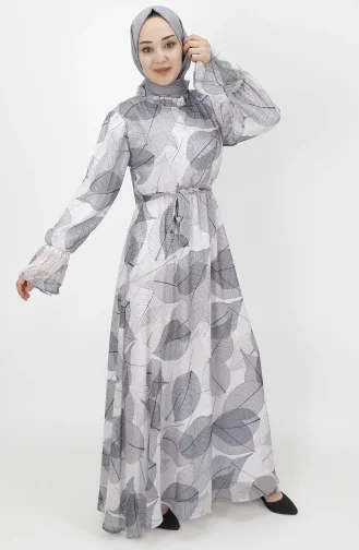 Gray İslamitische Jurk 400-04