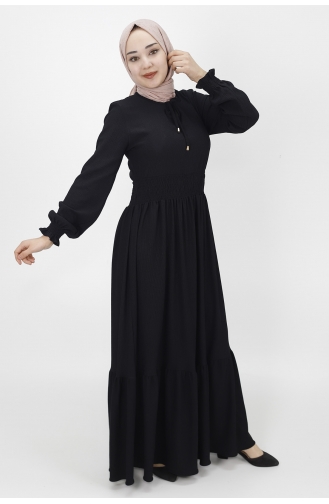 Robe Hijab Noir 3068-01