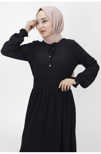 Black İslamitische Jurk 3068-01