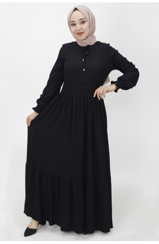 Robe Hijab Noir 3068-01