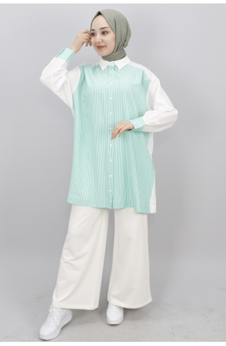 Green Overhemdblouse 21361-01