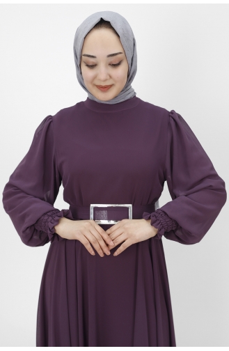 Lilac İslamitische Avondjurk 10003-01