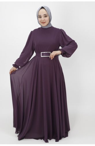 Lilac İslamitische Avondjurk 10003-01