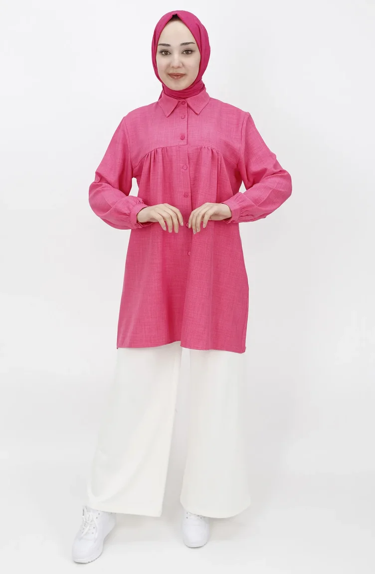 Fuchsia Overhemdblouse 23168-02