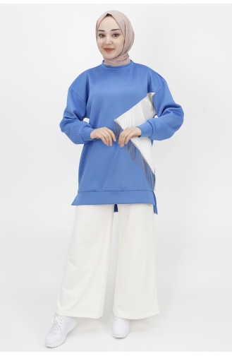 Sweatshirt Bleu 23213-03