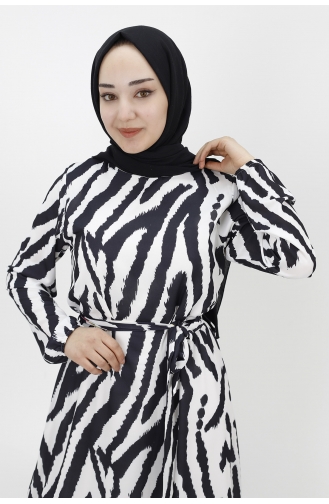 Black Hijab Dress 3032-01
