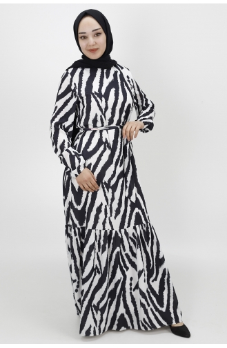 Black Hijab Dress 3032-01