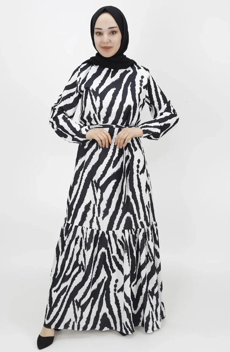 Robe Hijab Noir 3032-01