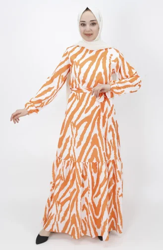 Robe Hijab Orange 3032-04
