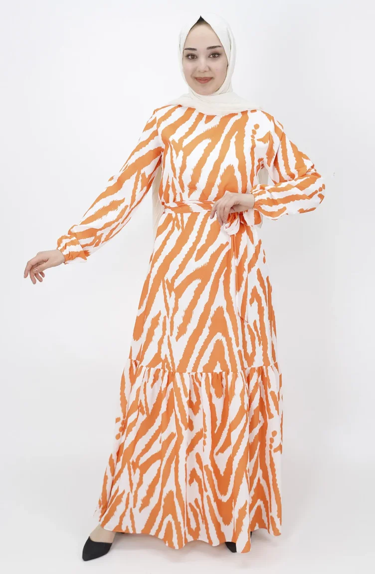 Robe Hijab Orange 3032-04