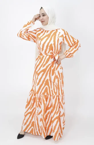 Robe Hijab Orange 3032-04