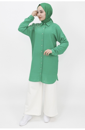 Green Overhemdblouse 10130-02