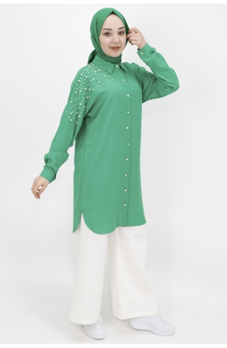 Green Overhemdblouse 10130-02